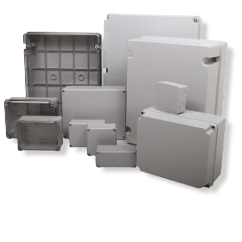 Low cost plastic electrical enclosure range